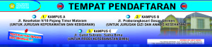 spanduk PENERIMAAN MHS BARU 2